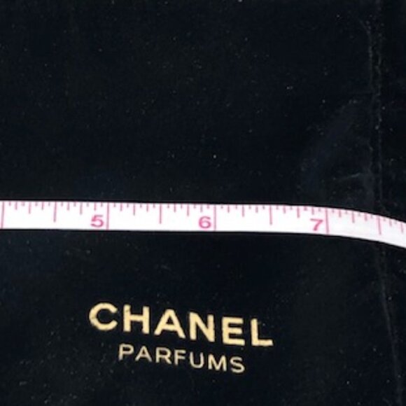 CHANEL Black Velvet Double Zip Top Clutch Cosmetics Parfums Bag - Picture 13 of 17